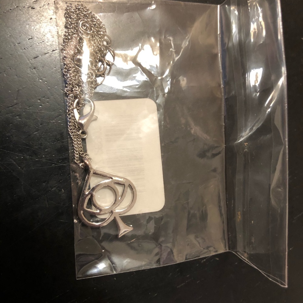 All Time Low LYR Spade Silver Necklace $10